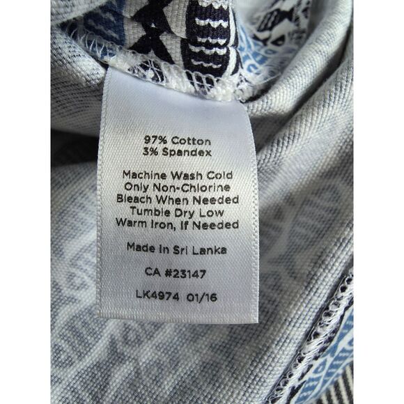 Talbots Skirts (Lot of 2)  Blue Fish Gray White Seersucker Pencil Mini Size 12 - Picture 5 of 14